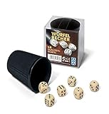 Sprache Spielanleitung: DE Ravensburger Spielkarten 27096 - Würfelbecher und 6 Qualitätswürfel in Klarsichtbox