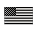 Pair Stealthy American Flag Hard Hat Stickers / Decals / Labels Black Ops Tool Lunch Box Helmet Patriotic Old Glory