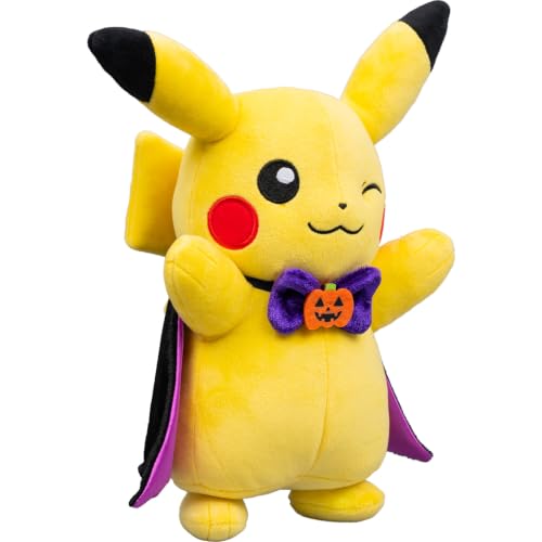 Image of Pokemon Pikachu Plush with Spooky Cape - 8-Inch Plush with Unique Accessory