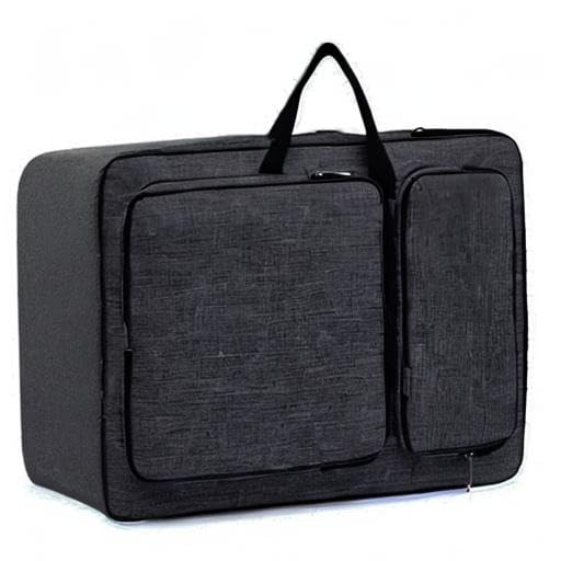 Image of HAOZAIKEJI A3 Artist Portfolio Carrying Case Portable Draw Board Painting Pad Bag Waterproof Heavy Duty Canvas Shoulder Bag Sketching Painting Art Supplies Carry Bag Black