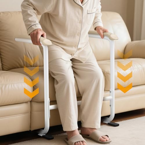Stand Assist Aid for Elderly, Mobility Standing Aid Rail for Couch, Sofa, Chair Multifunctional Mobility Standing Aid Frame, Support Up to 330 lbs for Patients,Seniors and Disabled, Safety Anti-slip