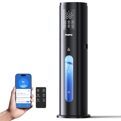 Image of Humidifier Large Room Bedroom with 7 Color Lights, 7L Top Fill Plant Humidifier