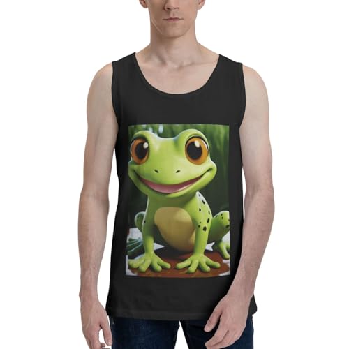Débardeur coton homme sans manches à motif grenouille respirant