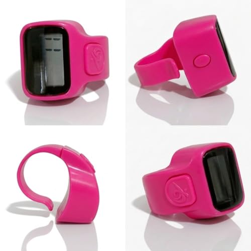 Image of Digital Finger Ring Counter, LCD Display, LED Back Light in Display, up to 99999 (Pack of 1- Any Random Colour Will Be Sent As Per Availability) (Pink)