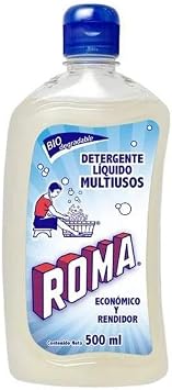 Roma Liquid Laundry Detergent, Multi-Purpose, 500 ml, 3 Pack