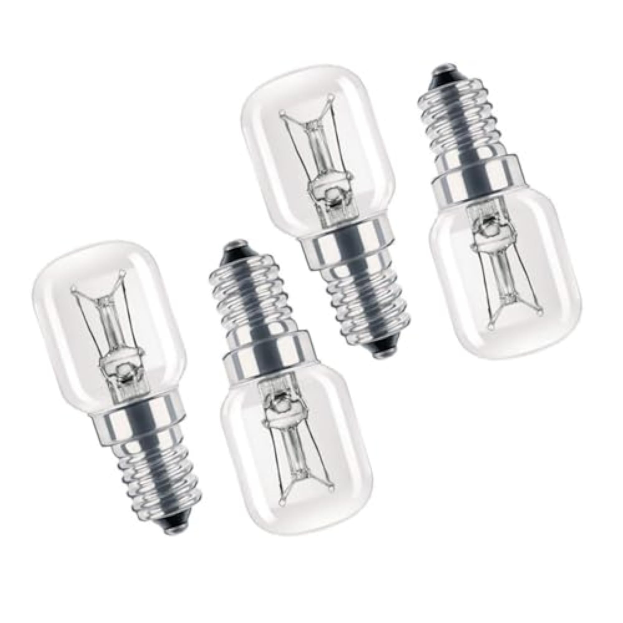 4pc Heat Resistant Tungsten Oven Lamp Bulb Set