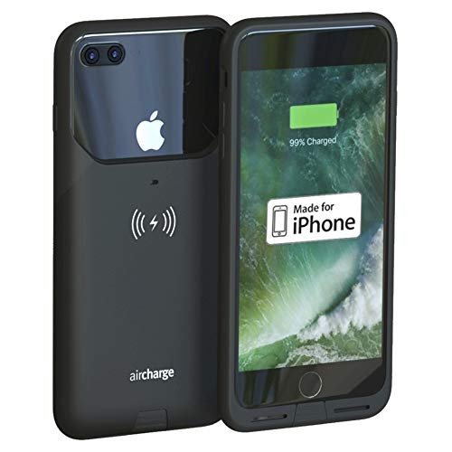 Aircharge Official Made for iPhone MFi Certified Wireless Charging Protective Case for iPhone 7 Plus, Black