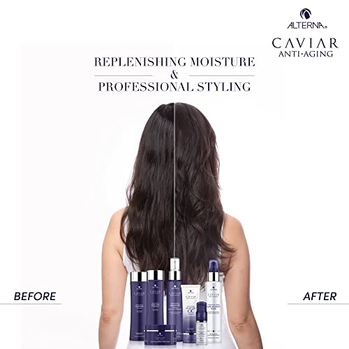 Alterna Caviar Anti-Aging Replenishing Moisture Shampoo and Conditioner Standard Set, 8.5oz each | Protects, Restores & Hydrates | Sulfate Free