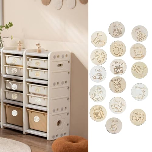 F Fityle 16 Pezzi Etichette per Organizzazione