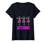 Photo Gallery donna dancing skeleton squad lets dance squad halloween maglietta con collo a v Photo Gallery donna dancing skeleton squad lets dance squad halloween maglietta con collo a v