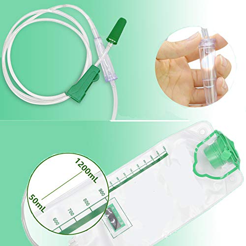 Pevor Reusable Enema Bag Kit Colon Enema Cleansing Bag Coffee and Water Colon Cleanse,Intelligent Temperature Display, with 10 Replacement Clean Tubes