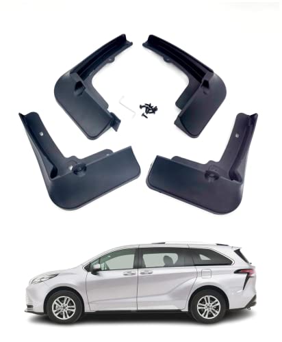 Image of 4pcs Mud Flaps Splash Guards Fits Toyota Sienna 2021-2023 Front Rear Auto Car Accessories