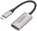 Produktbild Eminent AB7873 USB-Type C zu DisplayPort Konverter 4K, 60Hz (Metallgehäuse), Silber