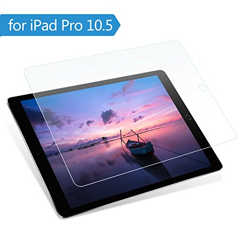 iPad Pro 10.5 in Screen Protector, Bestfy Tempered Glass Screen Protector [0.33mm / 2.5D] [Compatible with Apple Pencil] for Apple iPad Pro 10.5 Inch Tablet (Clear)