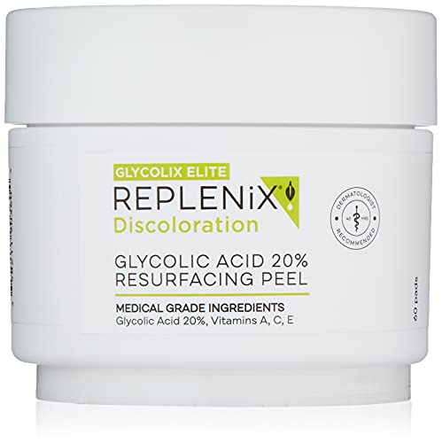 Replenix Glycolic Acid Resurfacing Skin Peel, Medical-Grade Facial Peeling Pads for Discoloration & Acne (60 ct.)