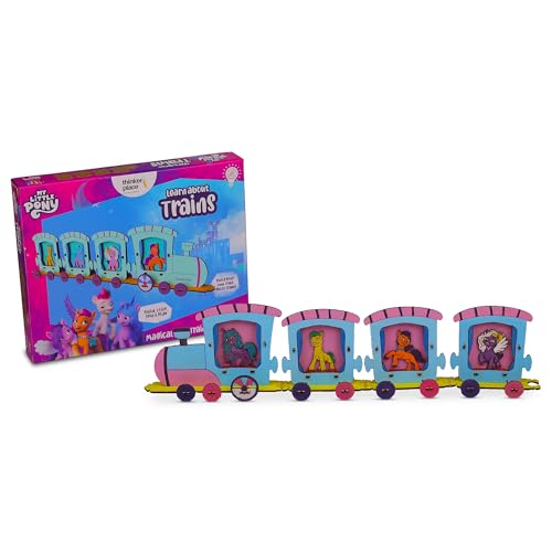 Image of My Little Pony DIY Mini Train Photo Frame Interactive Learning Educational | Perfect Birthday & Return Gift | STEM 3D Puzzle for 3, 4, 5+ Year Boys & Girls