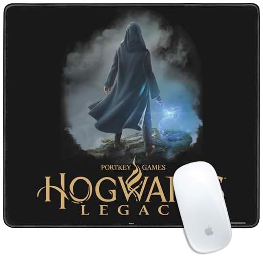 Skinit Extra Large Gaming Mouse Pad - Officially Licensed Hogwarts Legacy School Design with Stitched Edges, Waterproof, Non-Slip Rubber Base, Desk Mat for Keyboard & Mouse, 35.75" x 15.4" inches