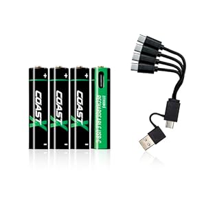 Coast ZITHION-X USB-C AAA Akkus 4er-Pack