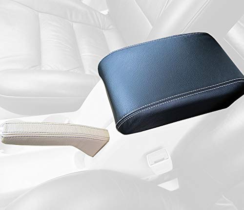 Redlinegoods Armrest Cover Compatible With Volkswagen Passat B5 1997-04. Black/Silver #TOP27