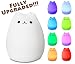 X-CHENG night light - 3-Modes Portable Silicone LED Night Lamp - 8 single colors mode and 8-color breathing light mode - adorable animals' appearance - USB charging - best nightlight for baby