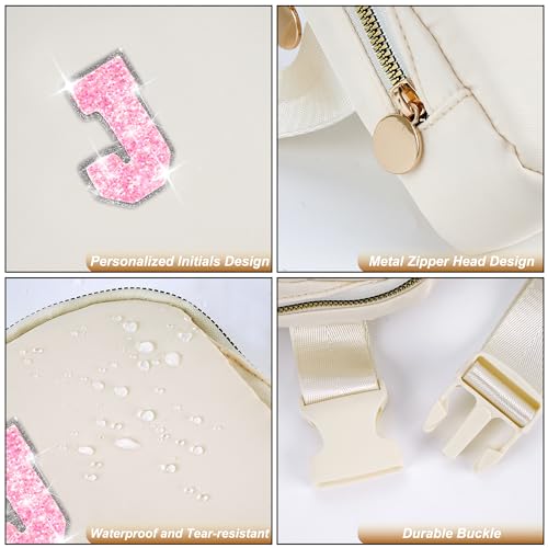Image of Uygafly Gift for Teen Girls Kids Daughter Her - Birthday Gifts for 3 4 5 6 7 8 9 10 11 12 13 Year Old Girls,Fanny Pack Crossbody Bag Purse Belt Bag Cute Trendy Stuff | Cream,J