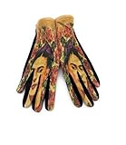 Guantes de Mujer Originales con Diseño Artístico Floral – Retrato Femenino Estilo Pintura – Compatibles con Pantalla Táctil – Regalo Creativo para Invierno 23x8cm