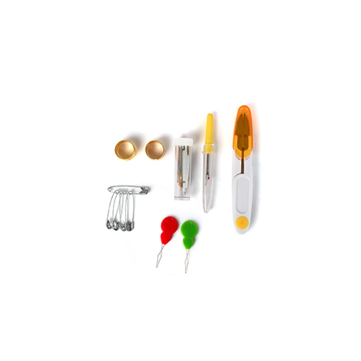 BATHVEVE Hilos de Bordar Kit de Herramientas Tablero para Bobinar Hilos con Accesorios y Caja de Almacenamiento para Costura DIY Casa para Mujeres y Niñas
