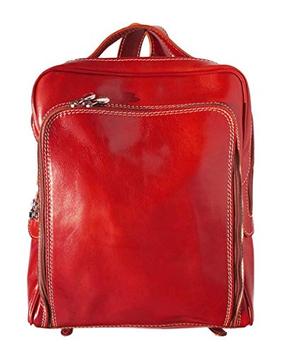 Sac à dos en cuir véritable PALERMO fabriqué en Italie pour un style luxe unisexe