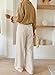 Acelitt Women Casual Striped Loose Wide Leg Pants Drawstring Elastic High Waisted 2026 Fall Fashion Relaxed Fit Beach Pants Trousers Khaki Large