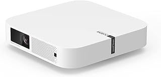 XGIMI Elfin Mini Projector, Ultra Compact 1080P Portable Projector 4K Input Supported for Movies & Gaming, Android TV 10.0, 600 ISO Lumens, HDR 10, Harman Kardon Speakers, Auto Keystone, Auto Focus