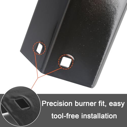 Image of CANDANA Premium Porcelain Coated Heat Plates Replacement for Char Griller 5050 5650 3001 3008 5072, 18 15 /16 x 3 7 /8 Inch Grill Heat Shields