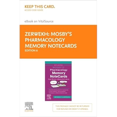 Mosby's Pharmacology Memory Notecards - Elsevier eBook on Vitalsource (Retail Access Card)