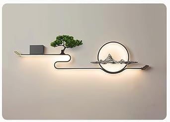 Outdoor Lights Outdoor Wall Lamp Chinese Zen Villa Background Wall Lamp, Yard Garden Lamp Garden Landscape Decoration Lamp Porch Lights Outdoor