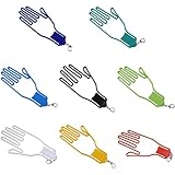 Hand-Shaped Glove Stretcher and Dryer Rack – ABS Plastic Glove Holder for Maintaining Shape, Drying & Storage, Fits (Right/Left Hand), Portable Clip-On Design – 25 x（Green）