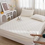 ❤ Housse de lit à trois couches : tissu 100 % coton sur le devant, tissu 100 % coton brossé à l'arrière et couche intermédiaire en coton au milieu pour une dureté modérée et un confort pour faciliter le sommeil.