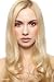 TRESSMATCH® Thick to Ends 20"-22" Remy (Remi) Human Hair Clip in Extensions Bleach/Light Blonde (Color #613) 10 Pieces Thick to Ends Full Head Luxury [Set Weight:5.3oz/150grams)