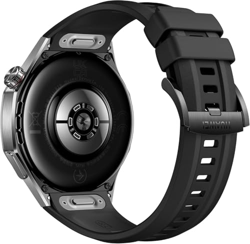 Montre connectée Huawei Watch GT 5 Pro 46 mm titane avec bracelet en fluoroélastomère Noir
