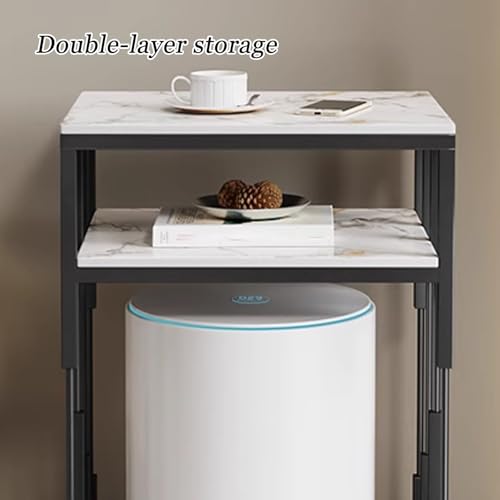 Mesa auxiliar compacta de 50 cm para espacios pequeños y dormitorio 4