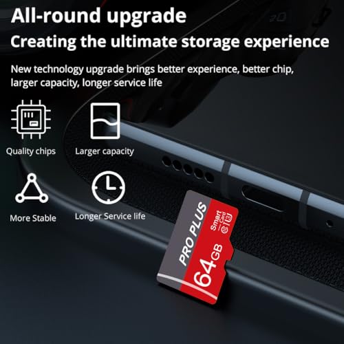 Bliksem 2 Pack Micro SD Card 64GB with SD Adapter, High Speed Memory Card, UHS-I C10 A1 U3 Memory TF Card for Tablet/Mobile Phone/Camera/Car... - Image 5