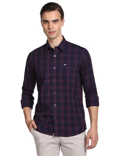 Image of Arrow Men's Checkered Slim Fit Shirt