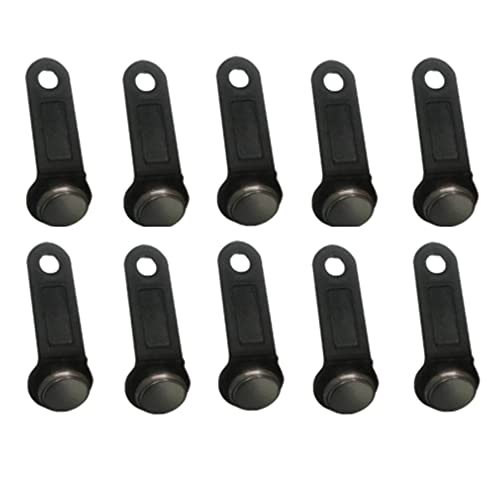 Qusedwey 10 Piezas Rw1990 Regrabable Rfid Tm Tecla de Memoria TáCtil Ibutton BotóN de InformacióN Tarjeta de Llave Inteligente ElectróNica