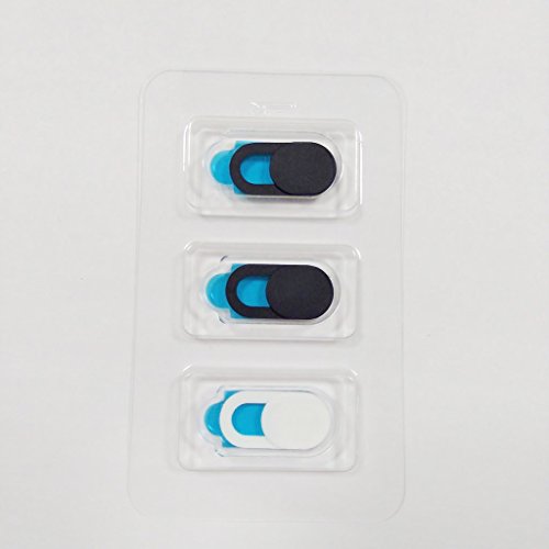 gazechimp Webcam Cover Camera Privacy Slider Sticker For Phone Tablet - 2Preto + Branco