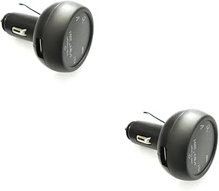 UKCOCO 2Pcs 12V Porta Adaptador De Carro USB Carregador De Carro Soquete Display Em Lcd Vermelho 24V Carregador De Carro Carregador De Carro Com Carregador De Carro 12V Tomada De Carro