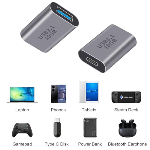 Adaptateur type C vers USB A Danfetsoy : connecteur bidirectionnel x2 - 5