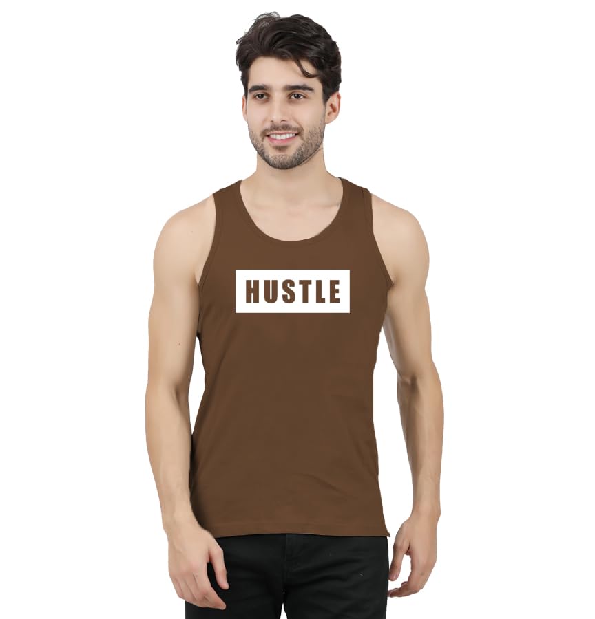 Image of JUGULAR Men's Regular Fit Cotton Printed Vest