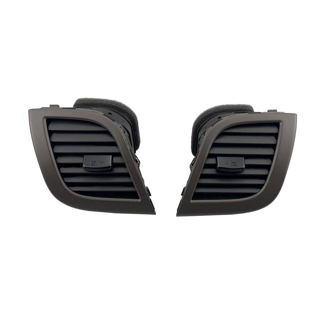 Zhuyrt Lr 2Pcs Brown Ac Center Air Duct Vent Nozzle Conditioning Outlet 97410-0U0004x / Fit For Hyundai Verna Solaris Valves(Lr 2Pcs Brown)