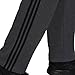 adidas --Men's Essentials Fleece Open Hem 3-Stripes Pants, Dark Grey Heather/Black, Large