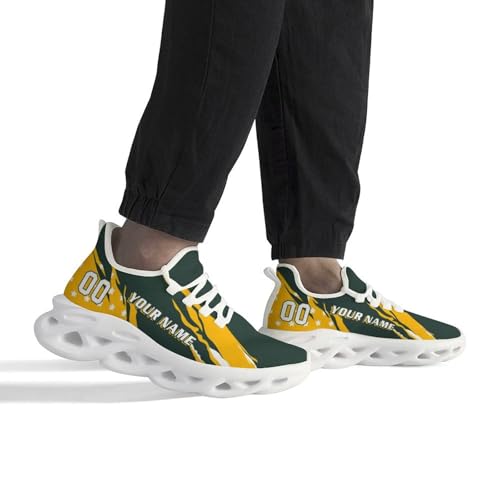 Custom Football Sneakers City Breathable Sport Slip-on Shoes Personalized Photo Name Number Gifts for Football Fans Men Women4