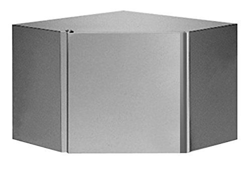 Armoire d'angle, 850 x 850 x 650 mm, CNS 18/10, avec de hauteur