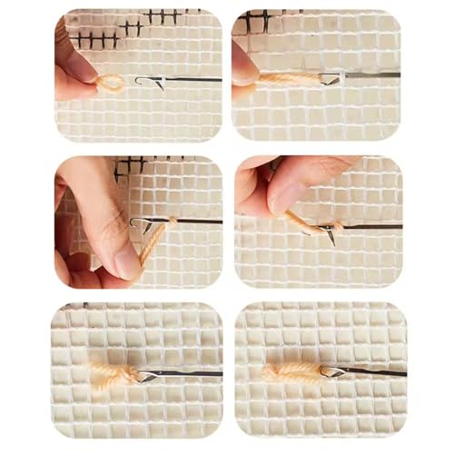 Image of kingsea Latch Hook Kits DIY Crochet Needlework Crafts Color Printed Rug Cover Cushion Carpet, Latch Hook Kits for Adults Teen Home Decoration, Giraffes - 20 inchX 15 inch